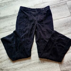 DKNY y2k sz 12 black corduroy pants bootcut flattering